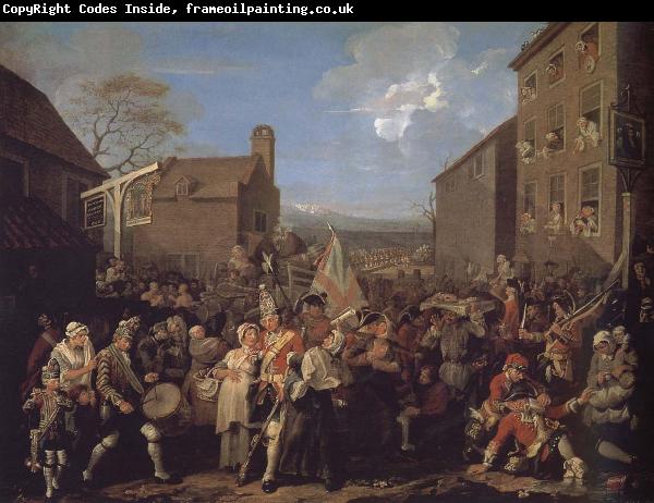 William Hogarth March to Finchley